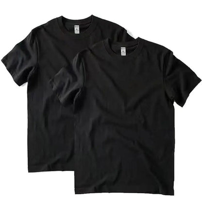 2pcs Cotton T-Shirts for Men and Women