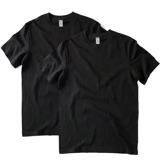 2pcs Cotton T-Shirts for Men and Women