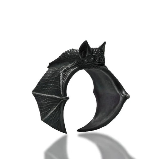 Vintage Gothic Dragon Bat Rings for Women