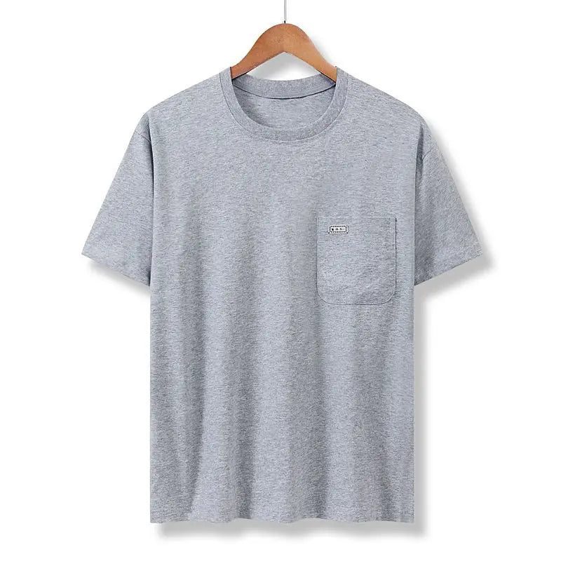 Men's Casual Cotton Pocket T-Shirt - Summer