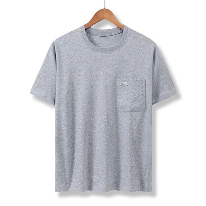 Men's Casual Cotton Pocket T-Shirt - Summer
