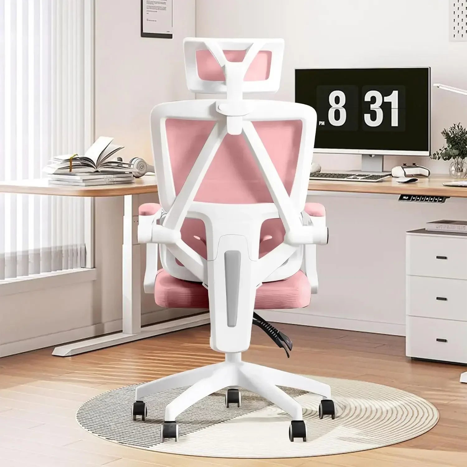 Ergonomic Swivel Office Chair with Wheels