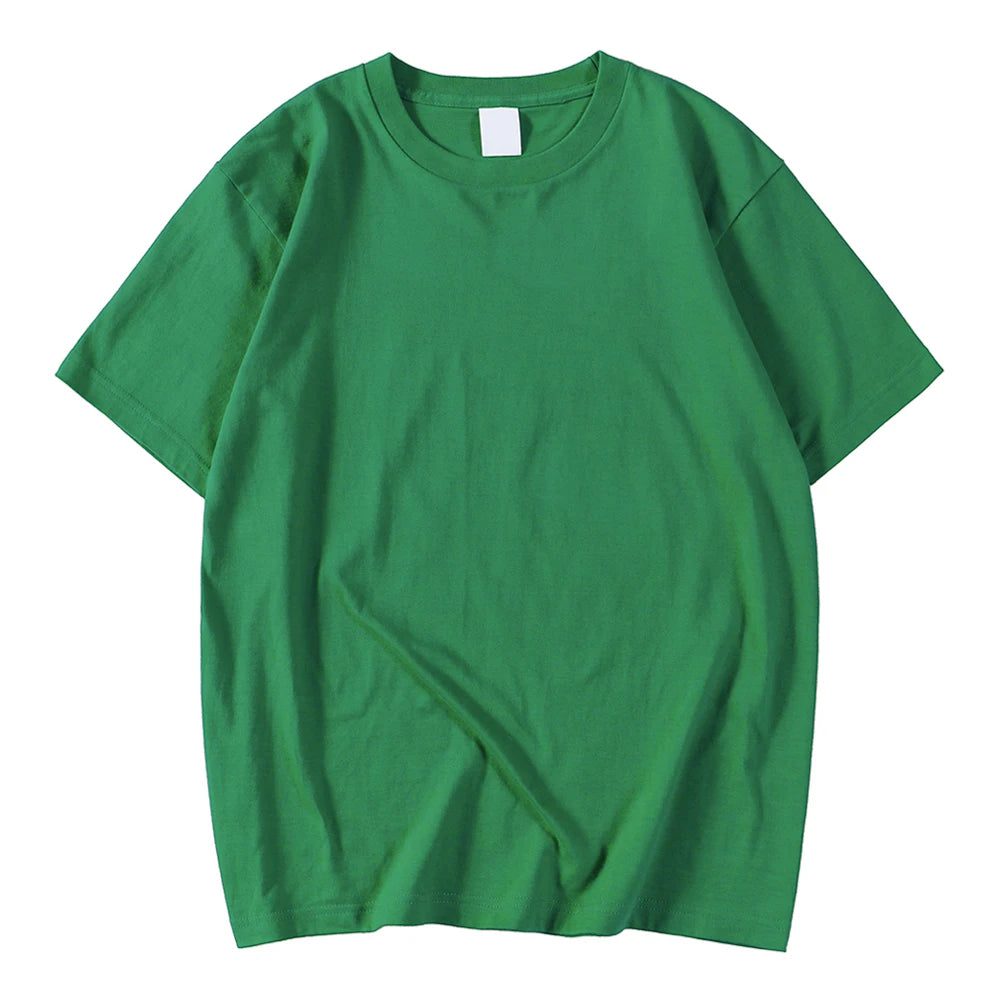 High Quality Green Cotton T-Shirt for Men