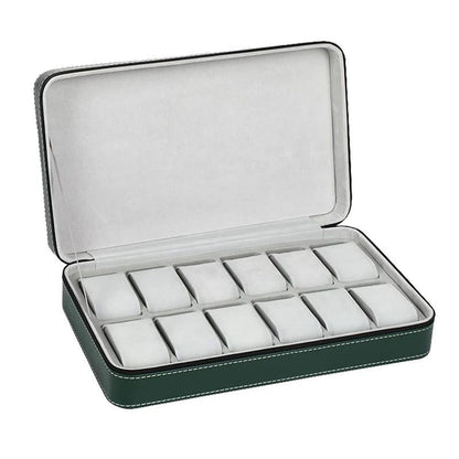 Luxury PU Leather Watch Travel Case Organizer