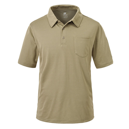 Men's Breathable Summer Polo Shirt with Pocket