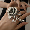 Vintage Metal Rose Open Rings for Women