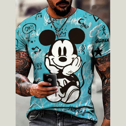 2024 3D Print Mickey Mouse T-Shirt