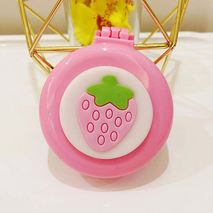 Portable Cartoon Folding Hair Brush with Mirror