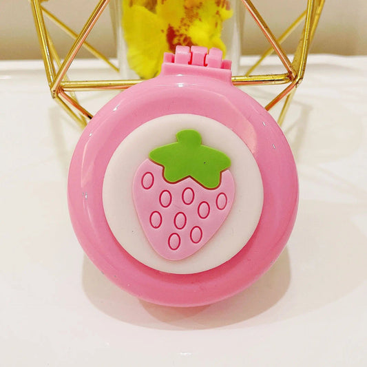 Portable Cartoon Folding Hair Brush with Mirror