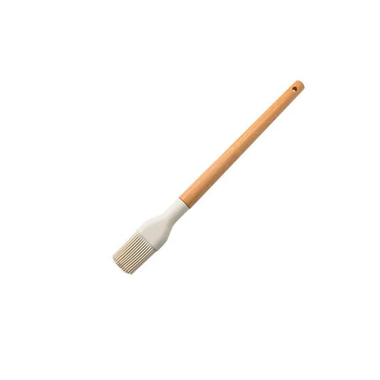 High-Temperature Silicone Utensil Set with Wood