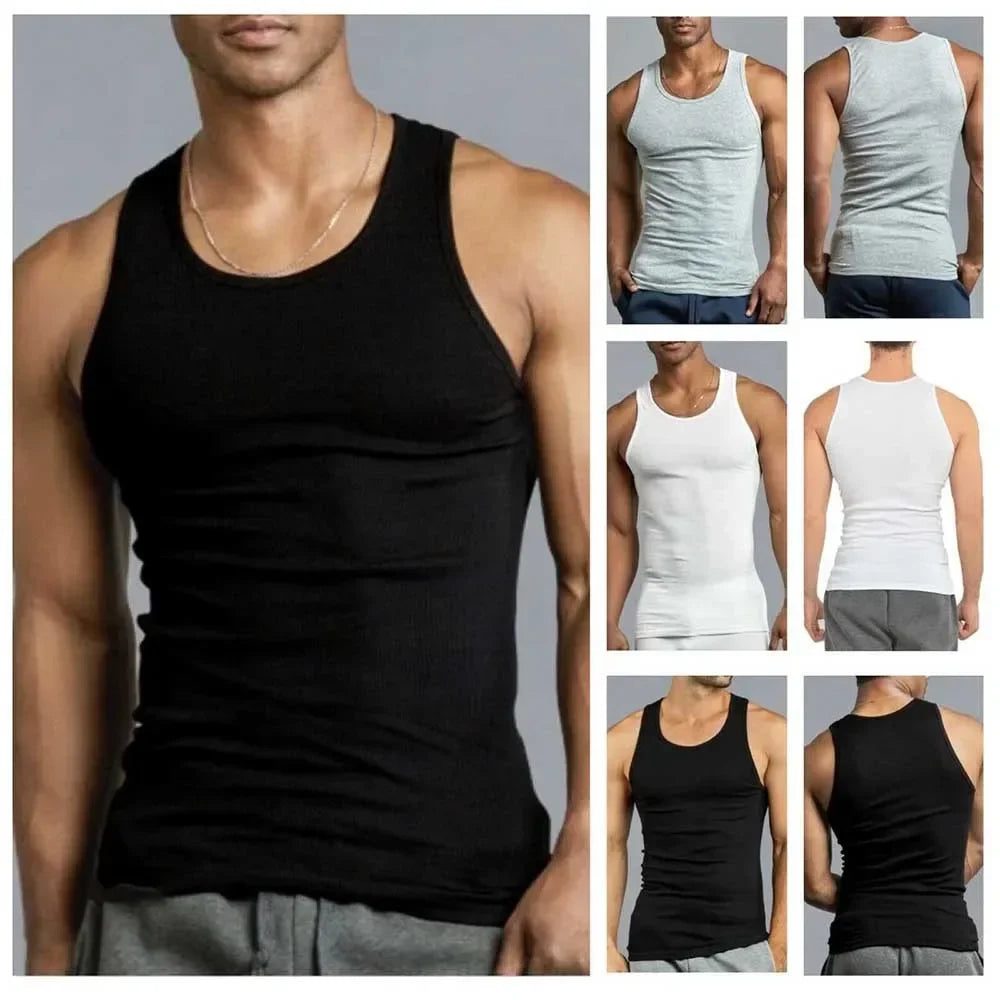 Men's Cotton Workout Tank Tops for Fitness