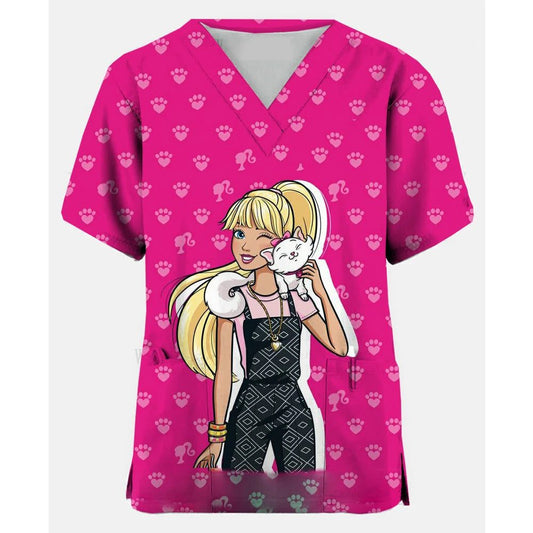 Cute Doctor Scrub Tops for Women T-Shirt