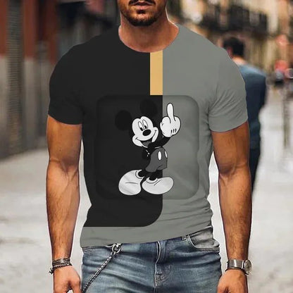 Men's Cartoon Summer T-Shirt Cute Funny Tee