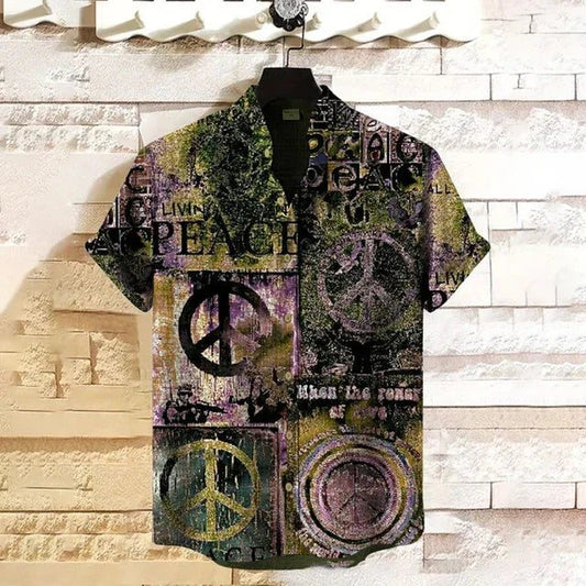 Men's Hawaiian Short-Sleeved Shirt - Bamboo Hemp