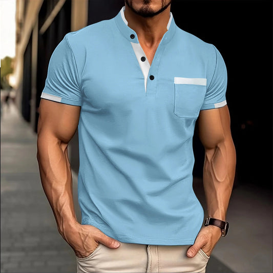 2024 Men's Casual Short Sleeve Polo Shirt