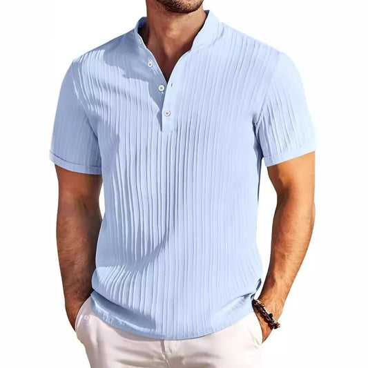 Men's Striped Linen Shirt for Summer