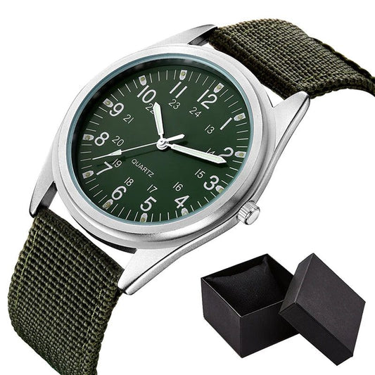 Unisex Luminous Dial Military Sports Quartz Watch