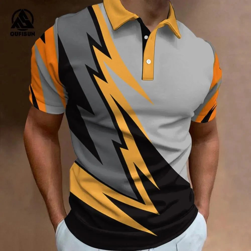 Men's Casual Polo Shirt for Summer Golf