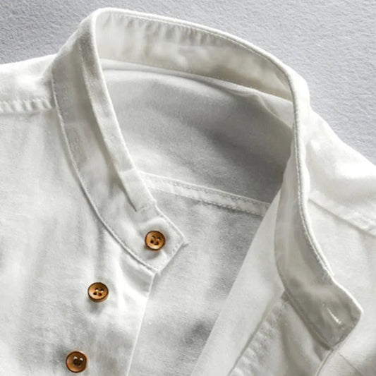 Men's Linen Cotton Shirt - Harajuku Style
