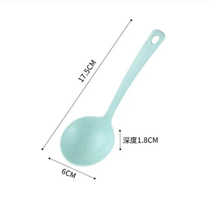 Elegant Large Wheat Stalk Soup Spoons Set