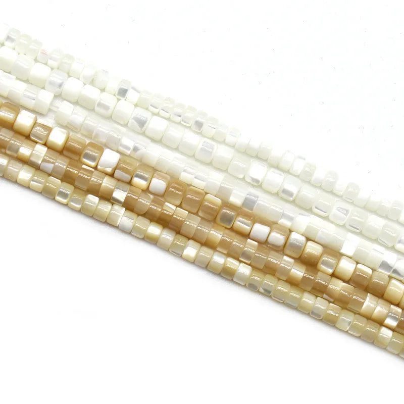 Natural Mother of Pearl Disc Beads for Jewelry