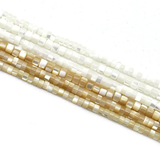 Natural Mother of Pearl Disc Beads for Jewelry