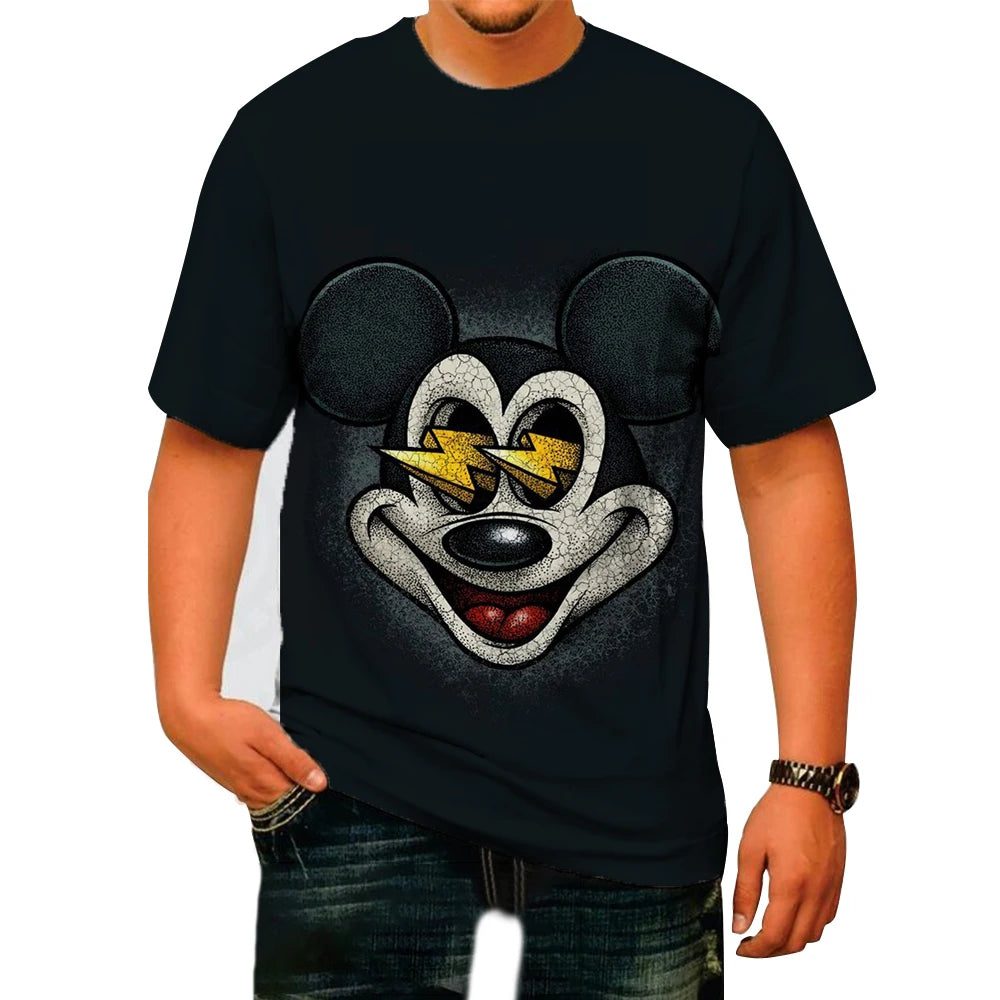 Men's 3D Mickey Mouse Summer T-Shirt
