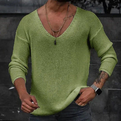 Men's Spring V-Neck Slim Fit T-Shirts