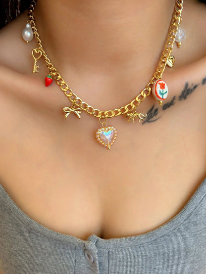 Elegant Tulip Pearl Pendant Necklace for Women