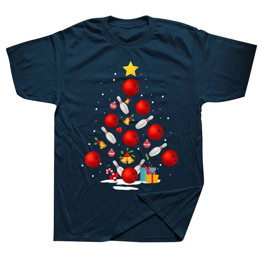 Funny Bowling Christmas T-Shirt for Men