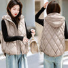 Women’s Warm Down Cotton Hooded Vest