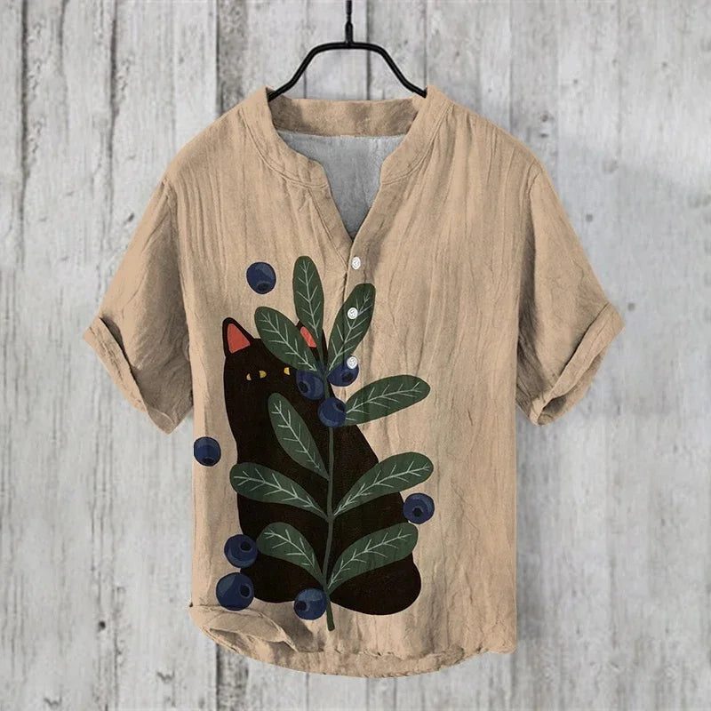 Lightweight Casual Linen Shirt for Men