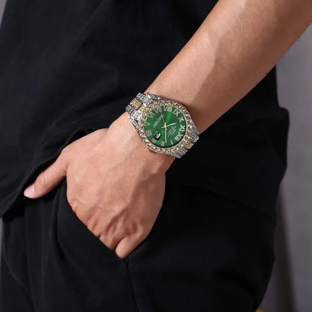 Luxury Rhinestone Quartz Hip Hop Watch Unisex