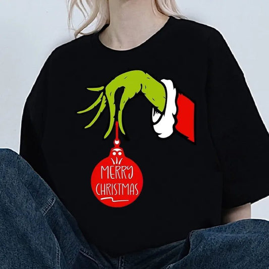 Couple Christmas T-Shirt Short Sleeve Fashion