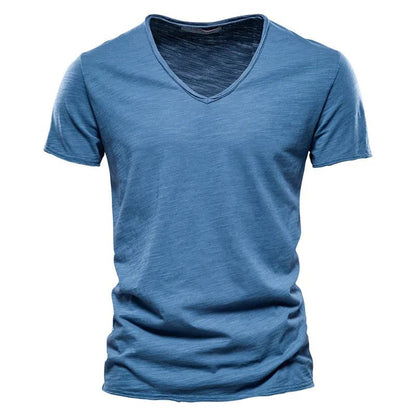 Men's Cotton V-Neck T-Shirt for Fitness