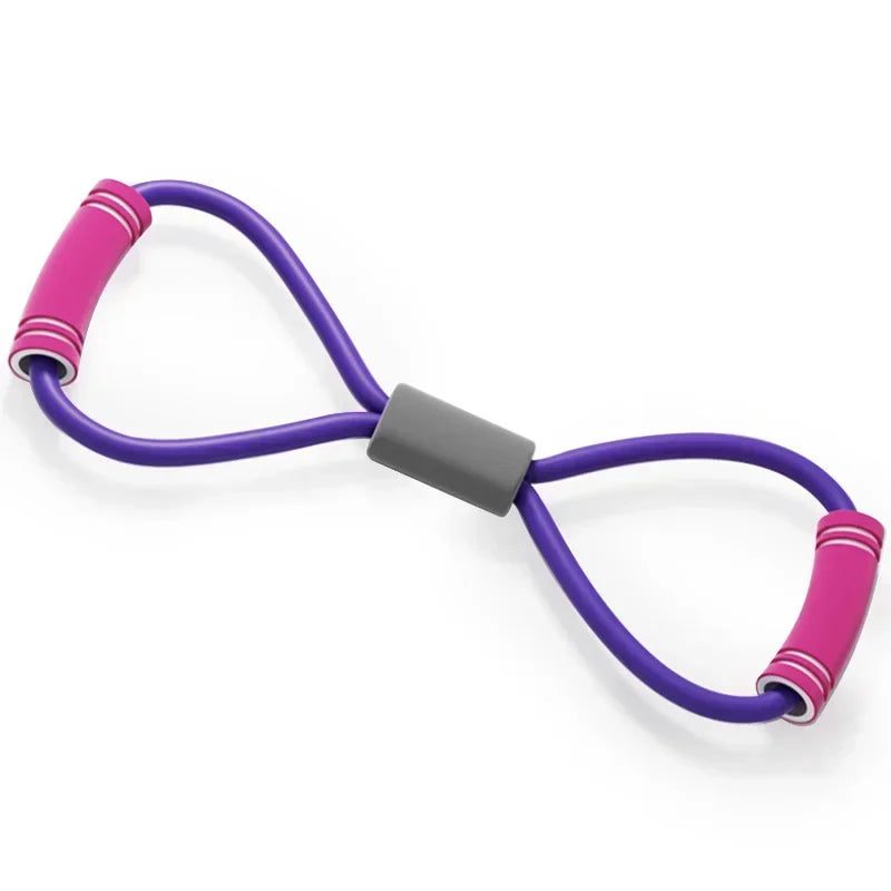 8 Shaped Resistance Bands for Home Workouts