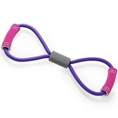 8 Shaped Resistance Bands for Home Workouts