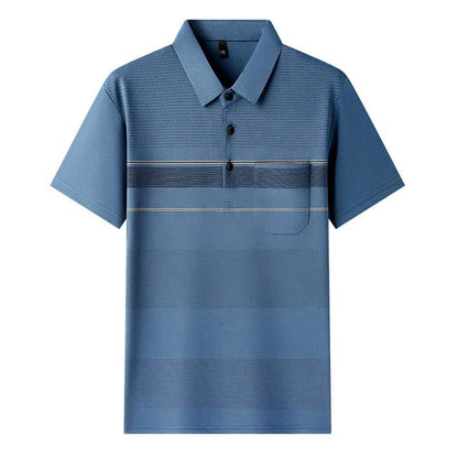 2024 Summer Men's Thin Pocket Polo Shirt