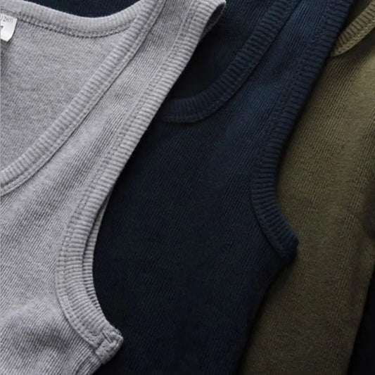 Men's Ribbed Tank Top for Summer