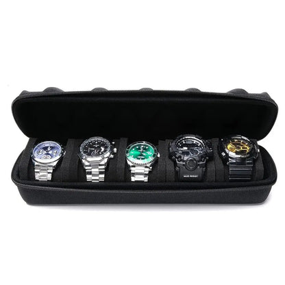 Portable Watch Travel Case with 5 Slots