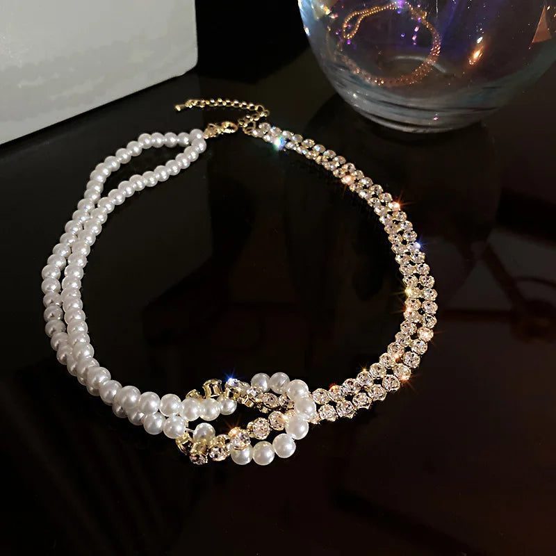 2024 Vintage Pearl Choker Necklace for Women