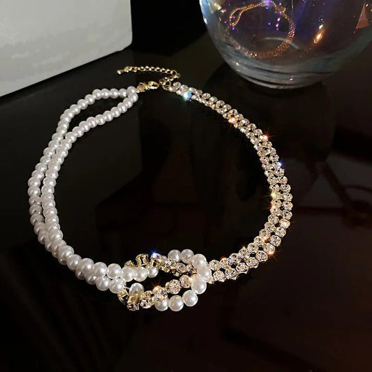 2024 Vintage Pearl Choker Necklace for Women