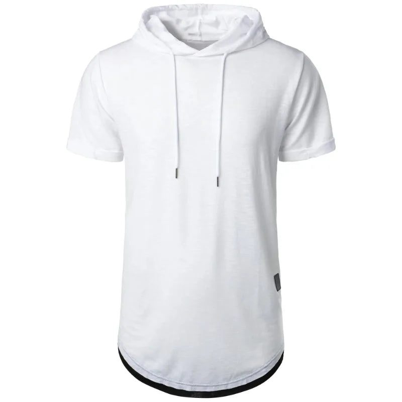 Lightweight Men's Short Sleeve Hoodie T-shirt