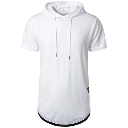 Lightweight Men's Short Sleeve Hoodie T-shirt