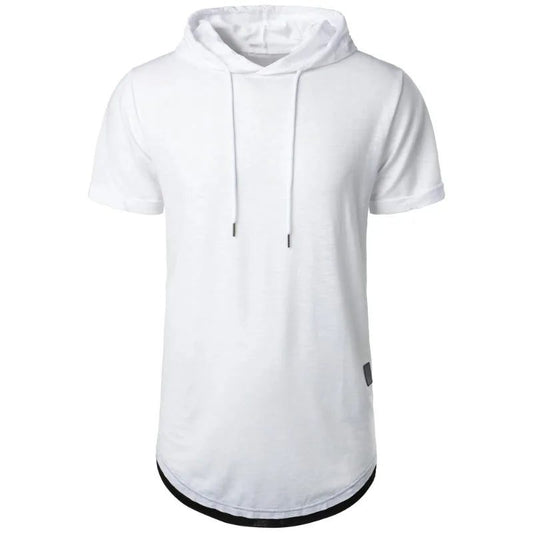 Lightweight Men's Short Sleeve Hoodie T-shirt