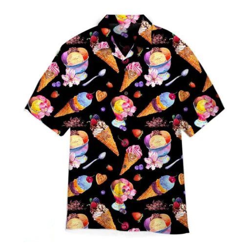 Men's Hawaiian Shirt Summer Ice Cream Design