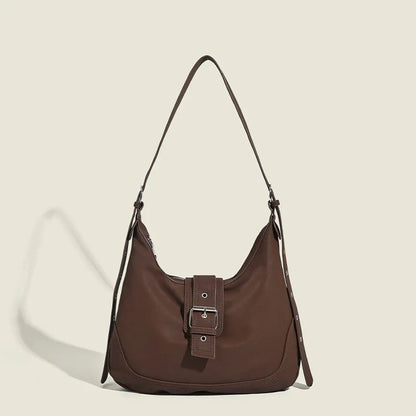 Vintage Suede Shoulder Bag for Women