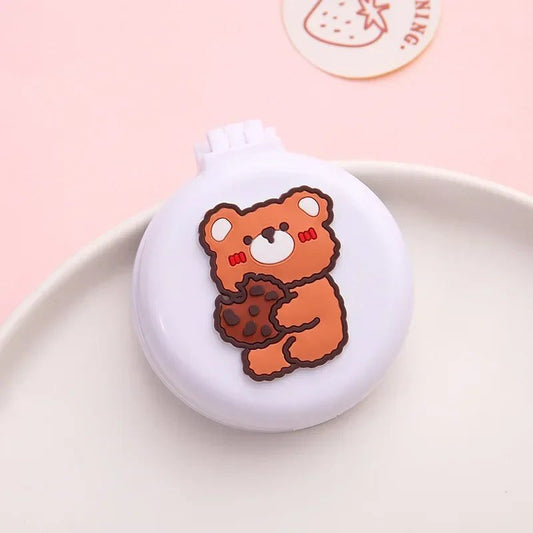 Compact Travel Hair Brush with Mirror