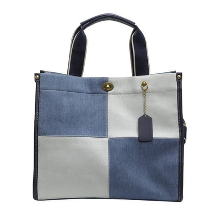 2024 Fashion Colorblock Denim Handbag for Women