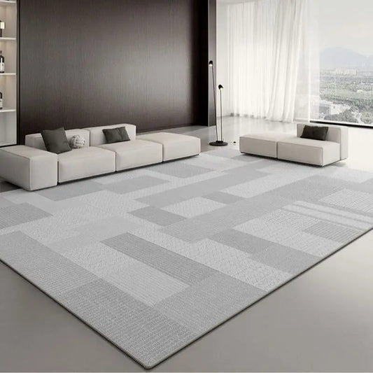 High-End Waterproof Stripe Rug for Living Room